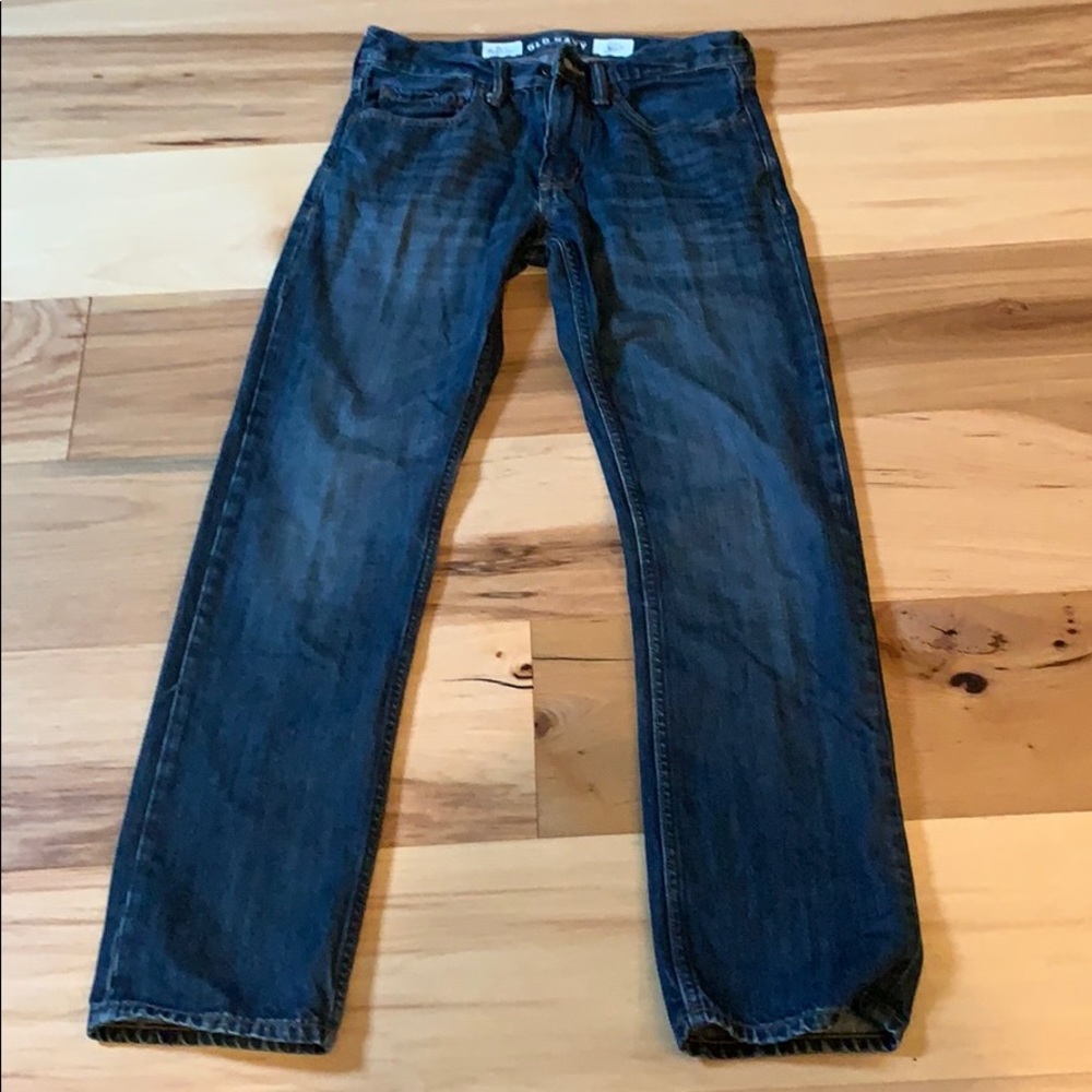 Old Navy slim straight jeans. Size 30x32